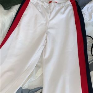 Long pants with flare at bottom